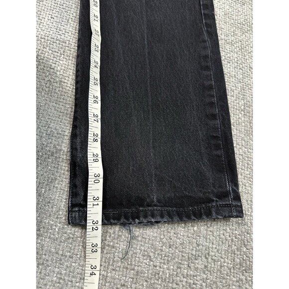 Levis 501 Mens 33x32 Black Faded Straight Leg Button Fly - Picture 14 of 16